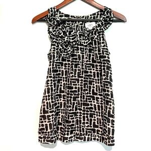 Loft Petites ruffle front sleeveless top Sz SP